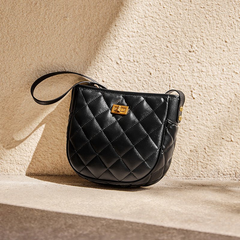 Vault Quilted Leather Crossbody Shoulder Bag
