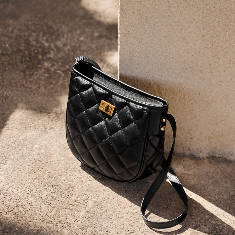 Vault Quilted Leather Crossbody Shoulder Bag