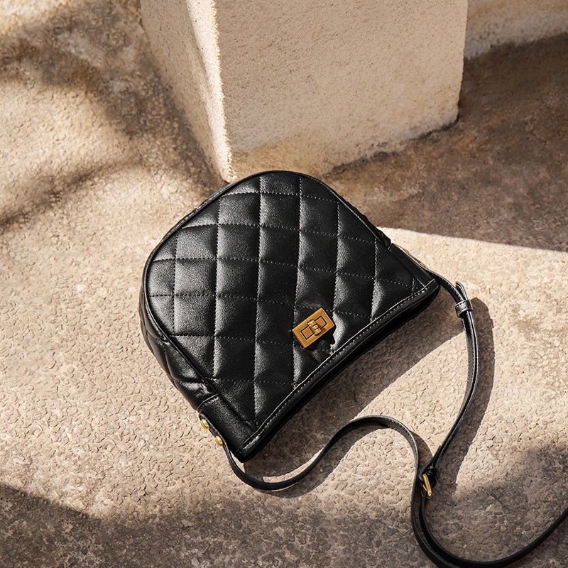 Vault Quilted Leather Crossbody Shoulder Bag