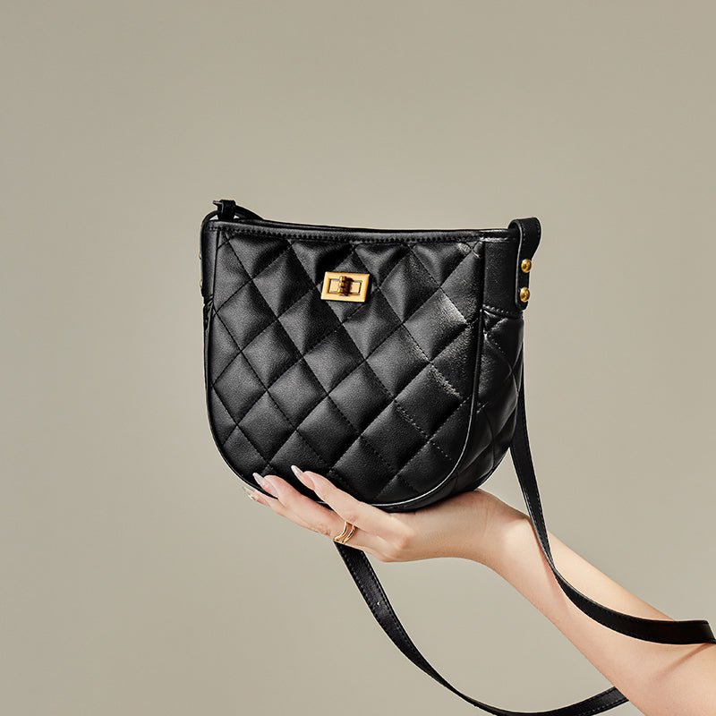 Vault Quilted Leather Crossbody Shoulder Bag